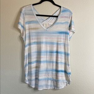 T.LA striped V-neck shirt Sz large EUC from Anthropologie